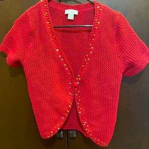 Christopher and Banks short sleeve bolero type jacket